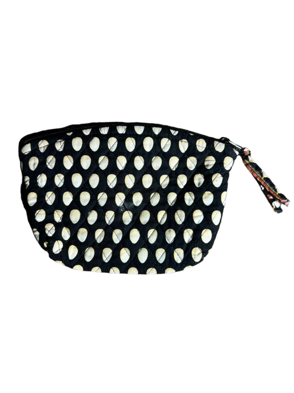 Vera Bradley Women's Cosmetic Bag One Size Black White Chicken Egg Print - Picture 2 of 6